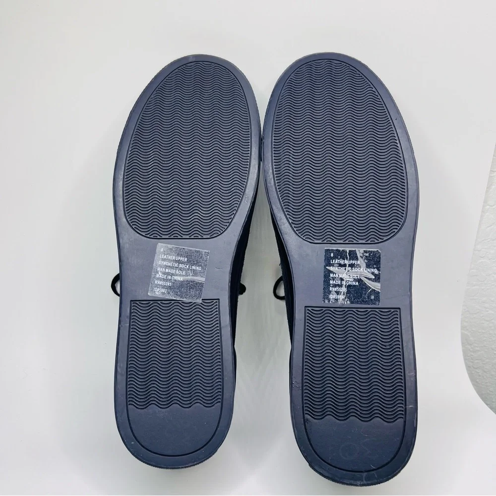 Express Navy Suede Leather Lace Up Chukka Sneakers Men’s Size 8